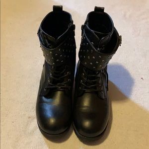 Sam Edelman black punk boots